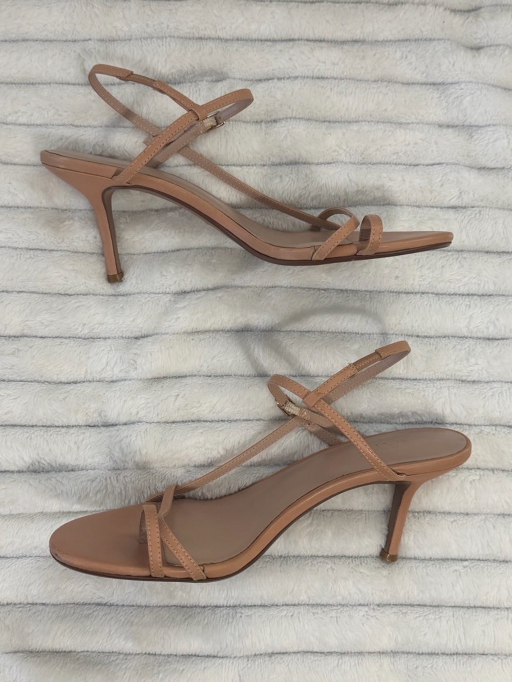RAYE Women's Nude Strappy Heels, Size 8 - Picture 6 of 15